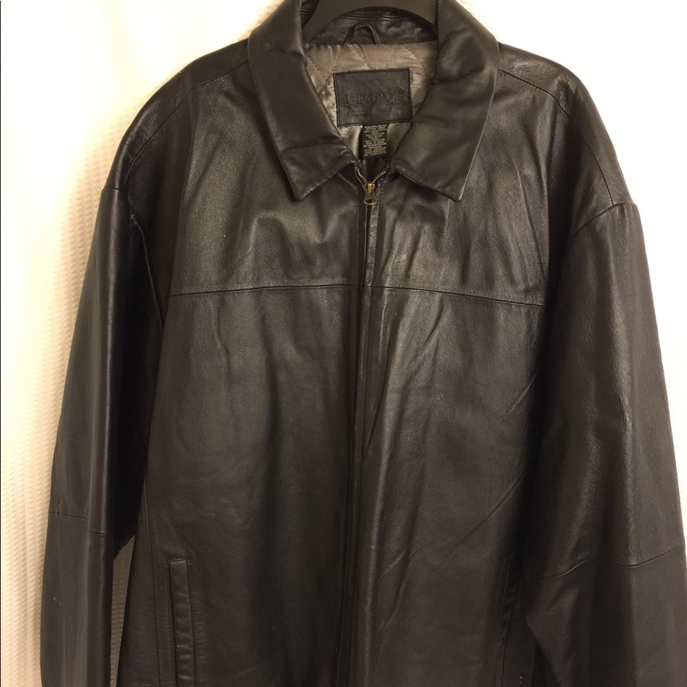 Leather coat